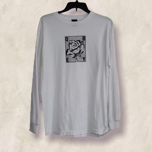 OBEY | Obey Rose Grid Print White Long Sleeve